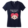Mommy, Let's Go to Yoga Class! Women's V-Neck T-Shirt
