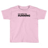 i'd rather be running funny cool run runner marathon sport athlete shi Toddler T-shirt