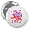 donut ghost baking Pin-back button