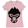 mean monkey Ladies Fitted T-Shirt