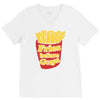 fries before guys V-Neck Tee