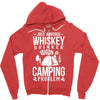 love whiskey and camping! Zipper Hoodie