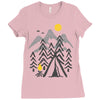 camp fire Ladies Fitted T-Shirt