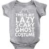 this is my lazy ghost costume 3 Baby Bodysuit