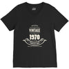 premium vintage 1970 classic perfectly aged limited edition V-Neck Tee