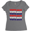 Vote 2018 Women's Triblend Scoop T-shirt