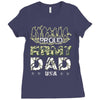 proud army dad Ladies Fitted T-Shirt
