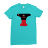 pool black red Ladies Fitted T-Shirt