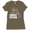 muff diver Ladies Fitted T-Shirt