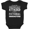 i am too emotionally attached to fictional characters Baby Bodysuit