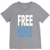 funny t shirts free hugs adult V-Neck Tee