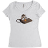 indiana mouse Women's Triblend Scoop T-shirt