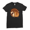 pancake pug Ladies Fitted T-Shirt