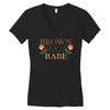 Brown Suga Babe Women's V-Neck T-Shirt