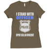i stand with officer Ladies Fitted T-Shirt