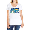 super starry night Ladies Curvy T-Shirt
