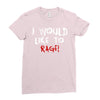 I Would  Like To Rage Ladies Fitted T-Shirt