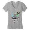 bad news bear Women's V-Neck T-Shirt