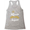 kings are born in august Racerback Tank
