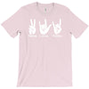peace love rock funny T-Shirt