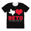Texas Loves Beto All Over Women's T-shirt