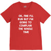 ok, fine i'll run funny sayings runner V-Neck Tee