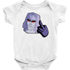 mega flipped off Baby Onesie