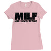 herren lustiges Ladies Fitted T-Shirt