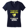vater und sohn 6 Women's V-Neck T-Shirt