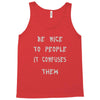 be nice to people girls Tank Top