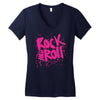 rock music r2 Women's V-Neck T-Shirt