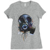 gas mask Ladies Fitted T-Shirt