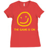 the game is on Ladies Fitted T-Shirt