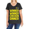 Winner Winner Chicken Dinner Pubg Ladies Curvy T-Shirt