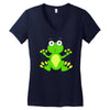 frog cute Women's V-Neck T-Shirt