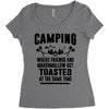 Camping Where Friends And Marshmallow Get Toasted At The Same Time Women's Triblend Scoop T-shirt