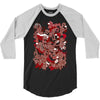 rood en wit 3/4 Sleeve Shirt