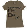 are you drunk check Ladies Fitted T-Shirt