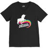 totally straight funny rainbow unicorn gay pride novelty fashion V-Neck Tee