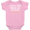 i gave up thinking Baby Onesie