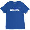 born to fly forced to work V-Neck Tee