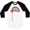 vampire lips 3/4 Sleeve Shirt