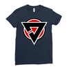 red black zero Ladies Fitted T-Shirt