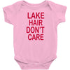 lake hair don't care Baby Bodysuit