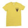 black clover pocket Ladies Fitted T-Shirt