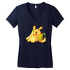 pikachu and fruits Women's V-Neck T-Shirt