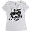 happy father's day 2 Women's Triblend Scoop T-shirt