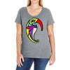 color bird Ladies Curvy T-Shirt