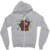 dorp bear Zipper Hoodie