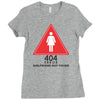 404 error girlfriend not found Ladies Fitted T-Shirt